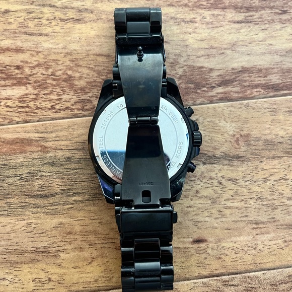 Michael Kors Oversized Slim Runway Black-Tone Watch (Men’s) - Picture 3 of 5